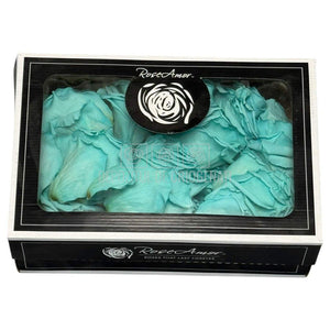 Petale turquoise de Trandafiri Criogenati RoseAmor PUR - 02 la Cutie 100 gr - Depozitul de Criogenati