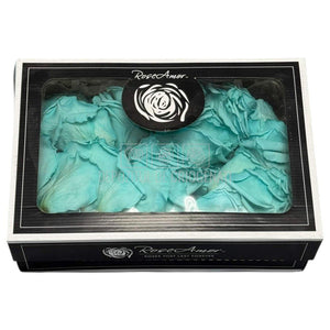 Petale turquoise de Trandafiri Criogenati RoseAmor PUR - 02 la Cutie 100 gr - Depozitul de Criogenati