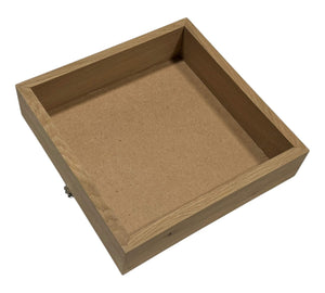 Rama Patrata Nature 27x27cm cu sistem de prindere, perfectă pentru tablouri cu flori nemuritoare sau plante criogenate decorative.