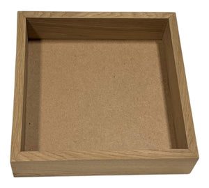 Rama Patrata Nature 27x27cm cu adâncime generoasă, perfectă pentru tablouri 3D sau compoziții cu flori nemuritoare și plante criogenate.