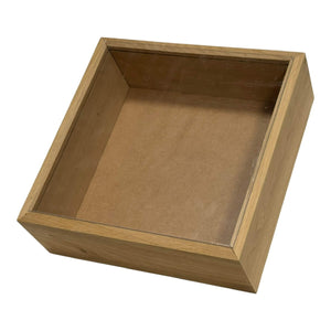 Rama adanca Nature 27x27cm cu plexiglas, ideala pentru expunerea plantelor criogenate si decoratiuni florale