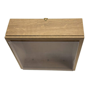 Rama Patrata Nature 27x27cm cu sistem de prindere si plexiglas frontal, perfecta pentru decoratiuni florale