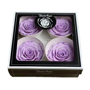 Trandafiri Criogenati BELLA VIO-03 (Ø7,5-8cm, set 4 buc /cutie) - DepozituldeCriogenati.ro