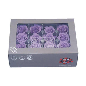Trandafiri Criogenati MINI LILA (Ø3,5-4,5cm, set 12 buc /cutie) - DepozituldeCriogenati.ro