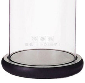 Cupola sticla 10x20cm (blat lemn negru)