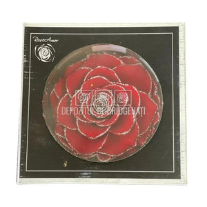 Trandafir Criogenat BONITA GLITTER SILVER RED-02 (Ø9,5cm, 1 buc) - DepozituldeCriogenati.ro