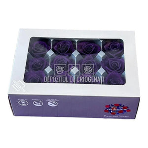 Trandafiri Criogenati MINI PURPLE (Ø3,5-4,5cm, set 12 buc) - DepozituldeCriogenati.ro