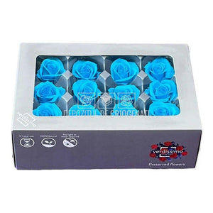 Trandafiri Criogenati MINI TURQUOISE (Ø3,5-4,5cm, set 12 buc) - DepozituldeCriogenati.ro