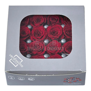 Trandafiri Criogenati PRINCESS BURGUNDY (Ø2,5-3cm, set 16 buc /cutie) - DepozituldeCriogenati.ro