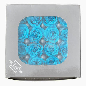 Trandafiri Criogenati PRINCESS TURQUOISE (Ø2,5-3cm, set 16 buc) - DepozituldeCriogenati.ro