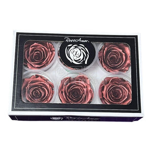 Trandafiri Criogenati XL PEARL DARK RED (Ø6-6,5cm, set 6 buc) - DepozituldeCriogenati.ro