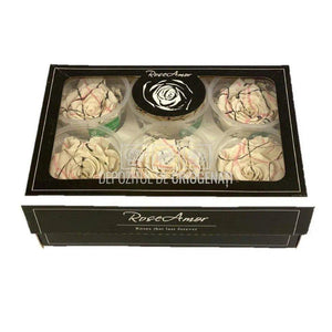 Trandafiri Criogenati XL WHI FESTIVAL (Ø6-6,5cm, set 6 buc/cutie) - DepozituldeCriogenati.ro