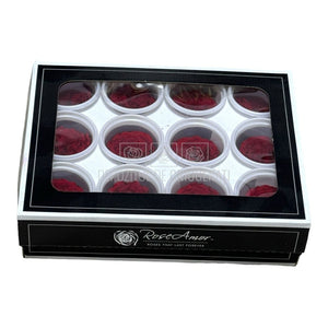 Trandafiri de gradina AMELIA RED-02 (dia. 3-4cm, set 12 buc /cutie)