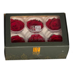 Trandafiri Criogenati Lulu L SUBLIME CHERRY RED (dia. 6-6,5cm, set 6 buc)