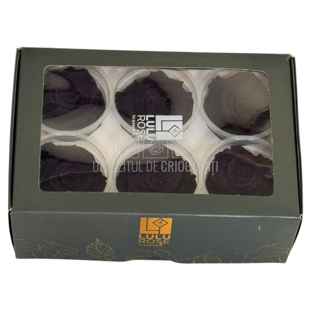 Trandafiri criogenati Lulu L CHARMING PURPLE (dia. 6-6,5cm, set 6 buc)