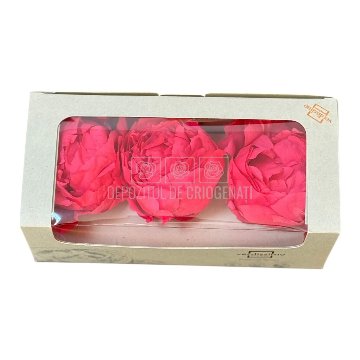 Bujor Criogenat PEONIA DARK PINK (dia. 6 - 6,5cm; set 3 buc /cutie) - DepozituldeCriogenati.ro