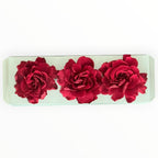 Floare criogenata visinie GARDENIA BURGUNDY (dia. 7 - 8cm) - Depozitul de Criogenati