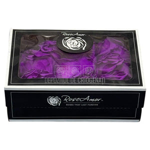 Petale purpurii de Trandafiri Criogenati RoseAmor PUR - 02 la Cutie 100 gr - Depozitul de Criogenati