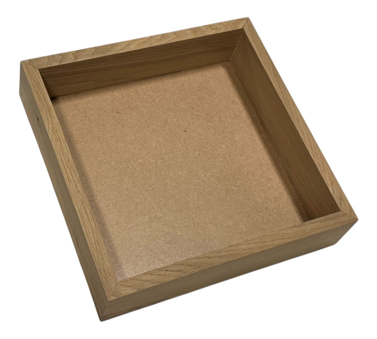 Rama din lemn Patrata Nature 27x27cm, perfectă pentru tablouri personalizate cu flori online sau plante nemuritoare decorative.