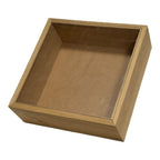 Rama adanca Nature 27x27cm cu plexiglas, ideala pentru expunerea plantelor criogenate si decoratiuni florale