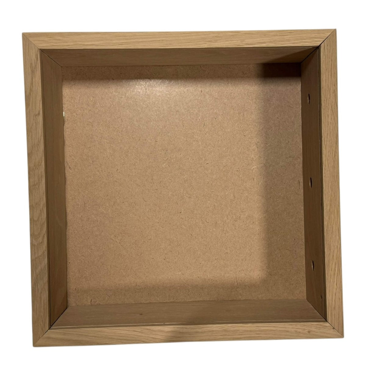 Rama Patrata Nature din lemn pentru tablou 27x27cm, ideala pentru flori criogenate, inchisa cu plexiglas transparent