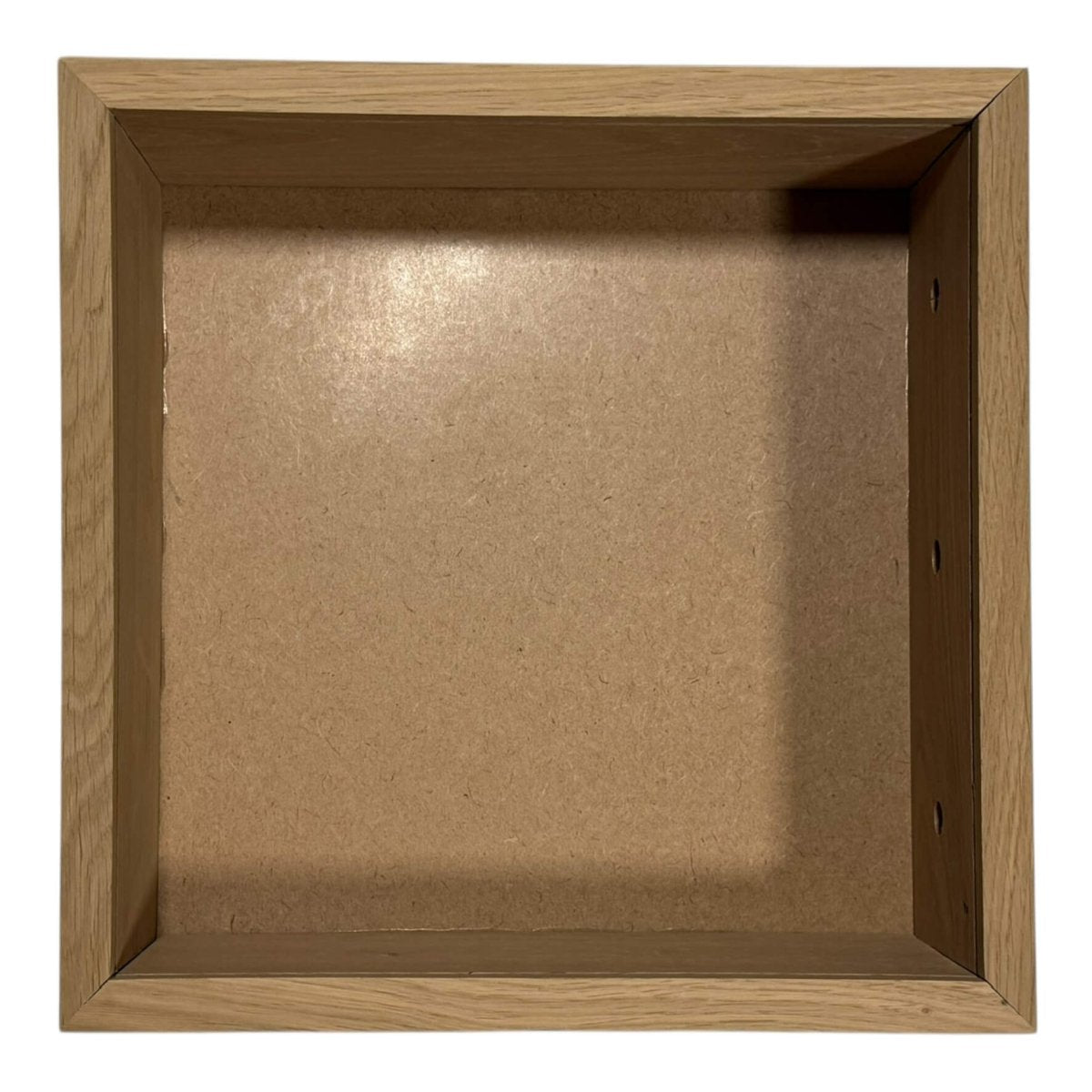 Rama decorativa patrata Nature 27x27cm din lemn natur, ideala pentru tablouri cu flori nemuritoare