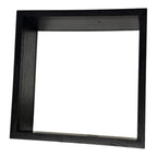 Cadru patrat negru 27x27cm fara plexiglas, potrivit pentru proiecte DIY si aranjamente florale personalizate.