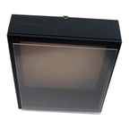 Rama neagra 27x27cm cu sistem de agatare si capac Plexiglas, ideala pentru flori si plante criogenate