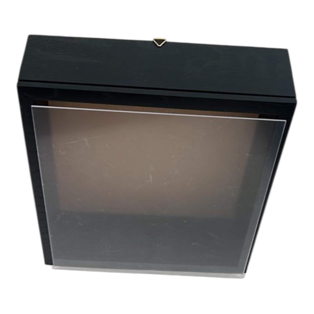 Rama neagra 27x27cm cu sistem de agatare si capac Plexiglas, ideala pentru flori si plante criogenate