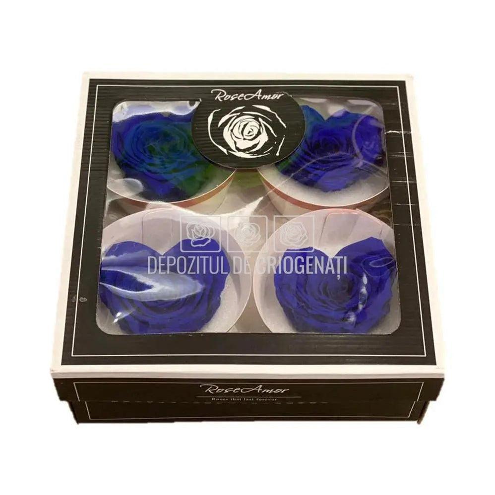 Trandafir Criogenat BELLA CORAZON BLU-03 (Ø7-8cm, 4 buc /cutie) - DepozituldeCriogenati.ro