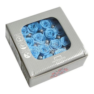 Trandafiri Criogenati PRINCESS SKY BLUE (Ø2,5-3cm, set 16 buc /cutie) - DepozituldeCriogenati.ro