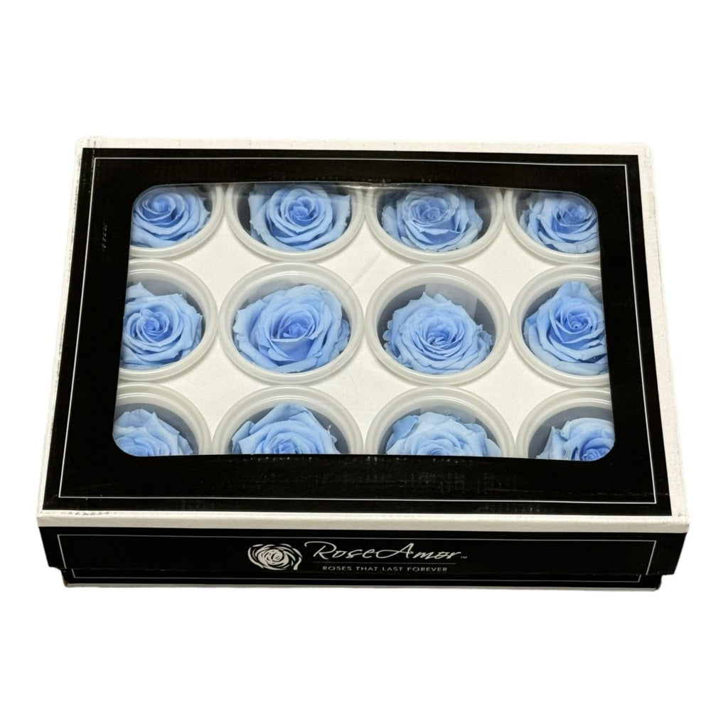Trandafiri Criogenati S BLU-89 (dia. 3-4cm, set 12 buc /cutie) - DepozituldeCriogenati.ro