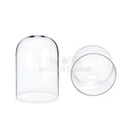 Cupola sticla 10x15cm (blat lemn negru)