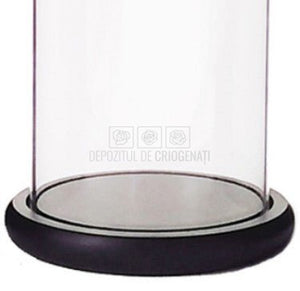 Cupola sticla 10x20cm (blat lemn negru) - DepozituldeCriogenati.ro