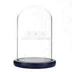 Cupola sticla 15x25cm (blat lemn negru)