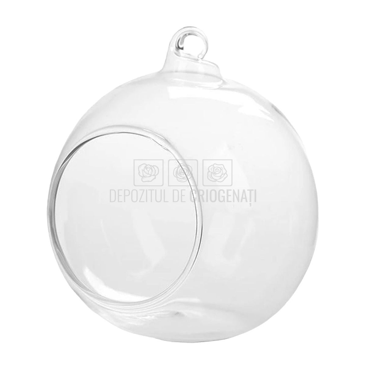 Glob sticla diametru 8cm (cu fund putin tesit) - DepozituldeCriogenati.ro