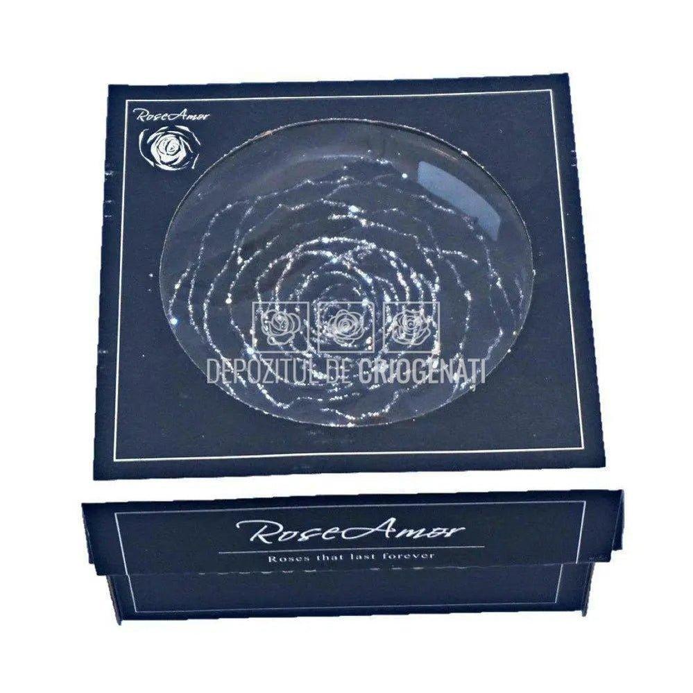 Trandafir Criogenat XXL GLITTER SILVER BLA-01 Ø9,5cm, 1 buc/cutie - DepozituldeCriogenati.ro