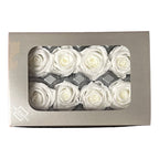 Trandafiri Criogenati MEDIU WHITE (Ø4,5-5cm, set 8buc)-Depozitul de Criogenati