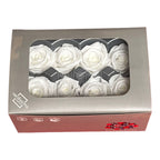 Trandafiri Criogenati MEDIU WHITE (Ø4,5-5cm, set 8buc)-Depozitul de Criogenati