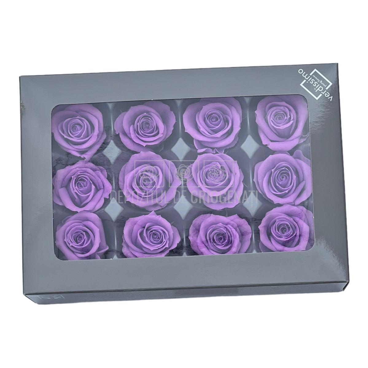 Trandafiri Criogenati Mini Bright Lila (Ø3,5-4,5cm, set 12 buc) - DepozituldeCriogenati.ro