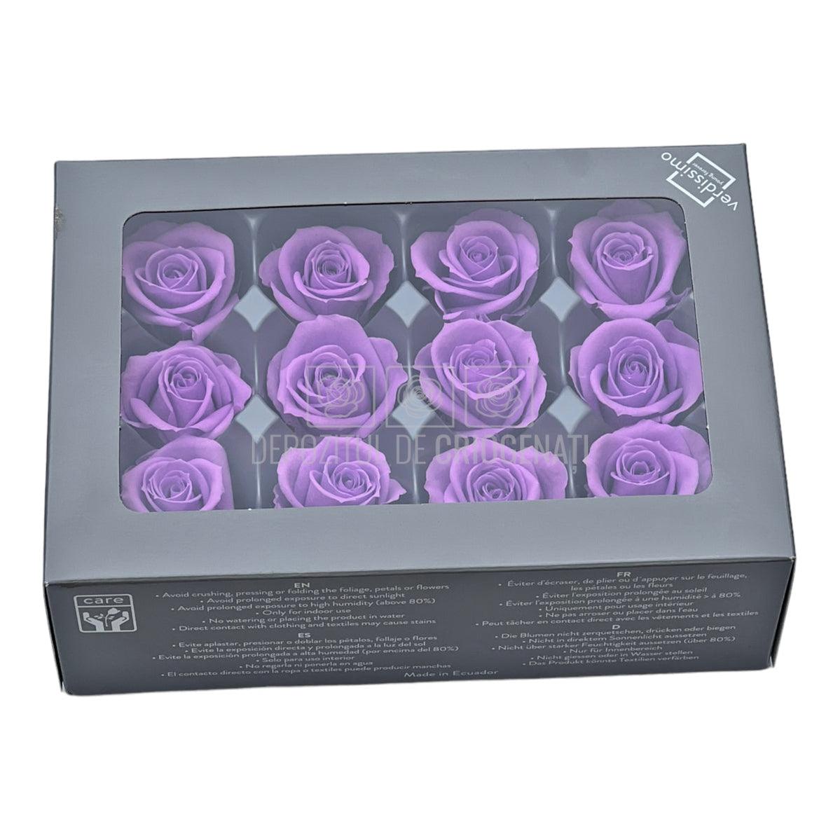 Trandafiri Criogenati Mini Bright Lila (Ø3,5-4,5cm, set 12 buc) - DepozituldeCriogenati.ro