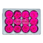 Trandafiri Criogenati Mini Bright Pink (Ø3,5-4,5cm, set 12 buc) - DepozituldeCriogenati.ro