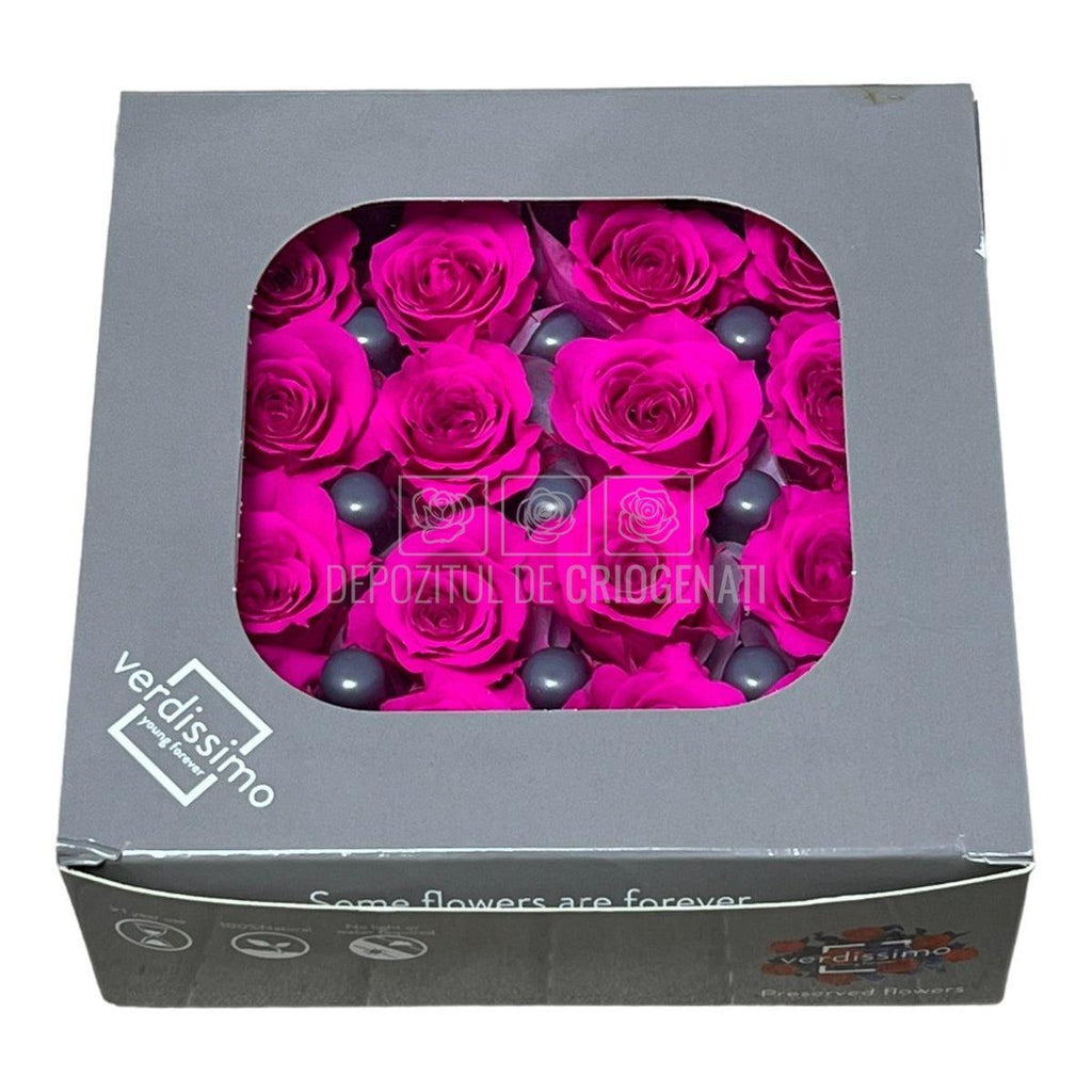 Trandafiri Criogenati PRINCESS BRIGHT PINK (Ø2,5-3cm, set 16 buc /cutie) - DepozituldeCriogenati.ro
