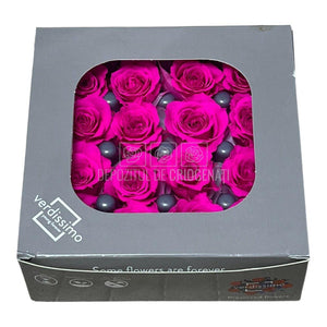 Trandafiri Criogenati PRINCESS BRIGHT PINK (Ø2,5-3cm, set 16 buc /cutie) - DepozituldeCriogenati.ro