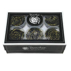Trandafiri Criogenati XL GLITTER GOLD BLA-01 (Ø6-6,5cm set 6 buc) - DepozituldeCriogenati.ro