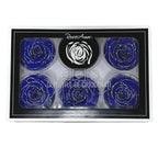 Trandafiri Criogenati XL GLITTER SILVER BLU-03 (Ø6-6,5cm set 6 buc) - DepozituldeCriogenati.ro