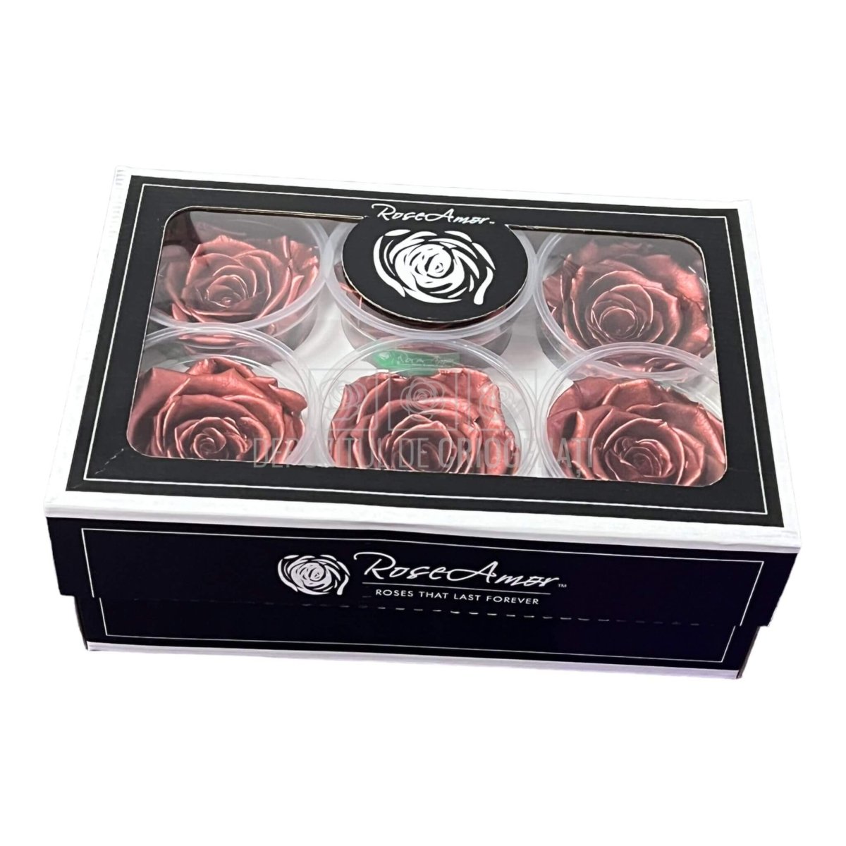 Trandafiri Criogenati XL PEARL DARK RED (Ø6-6,5cm, set 6 buc) - DepozituldeCriogenati.ro